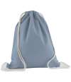 W160/WM160 Organic Cotton In Conversion Gymsac Dusty Blue colour image